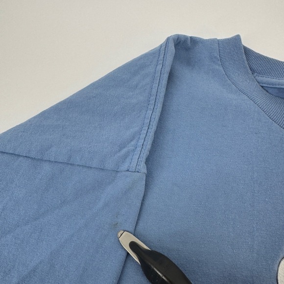 Vintage 90s Letter Carriers Food Drive Comic T Shirt Mens Large Blue Jeff Keane - Picture 5 of 8